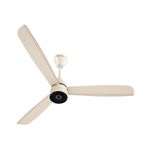 atomberg Renesa Enzel 1200mm BLDC Ceiling Fan with Remote Control | BEE 5 star Rated Energy Efficient Ceiling Fan | High Air Delivery with LED Indicators| 1+1 Year Warranty (Seasand Ivory)