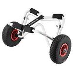 1236 RAD Sportz Kayak Trolley Kayak Cart with Pneumatic Tires 150 LB Capacity Silver