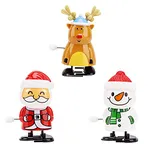 3Pack Christmas Wind Up Toy for Kids Party Bag,Funny Jumping Toys Xmas Gift Toys Spring&Wind Up Small Toy Walking Clockwork Toys for Kids Christmas Party Favors Stocking Stuffers Cracker Gifts Fillers