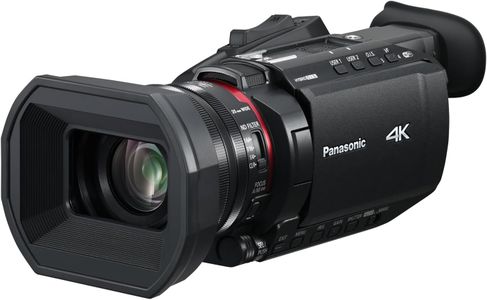Panasonic 4K 60p Professional Camcorder – 25mm Wide Lens, 24x Zoom, Black