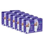 Dignity Overnight Adult Diapers Tape Style - 120 Count (Extra Large) with Extra Absorbent Core, Wetness Indicator, Waist Size 48" - 57", 10 Pcs/Pack (Pack of 12)