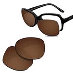 Glintbay 100% Precise-Fit Replacement Sunglass Lens for Maui Jim Canoes MJ208 - Polarized Brown