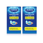 Optrex Hayfever Allergy Relief Eye Drops, Soothing for Itchy Dry Tired Eyes, 10 ml (Pack of 2)