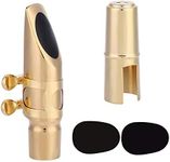 Alto Saxophone Mouthpiece Sax 6C Mouthpiece EB Saxophone Mouthpiece with Pads for Alto Saxophone Play Instrument Accessories