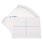 Learning Resources Double Sided 9x11 X-Y Axis Dry-Erase Mats, Set of 10