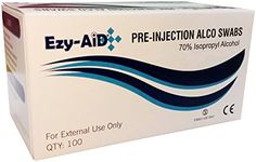 Premium Alcotip 70% Isopropyl Alcohol Pre-Injection Swabs, Alcohol Wipes (100pk) (Box of 100)