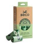 Beco Strong & Large Poop Bags - 270 Bags (18 Rolls of 15) - Unscented - Dispenser Compatible Dog Poo Bags