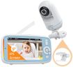 Upgraded Baby Monitor, BOIFUN 5'' Display, 360° Video Baby Monitor Camera, IPS 720p Wireless (Moniteur Bébé ), VOX Sound Detection, Battery, Night Vision, Lullabies, Temperature Detection,For Bebe