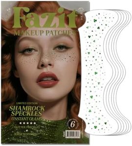 Fazit Makeup Patches - Shamrock Speckles - Glow Up Make-Up Patches - Cute Glitter Makeup Accessories for Women - Cosmetic Glitter for Face