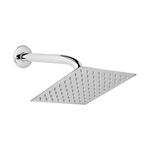 Players SUS-1004 150MM Stainless Steel Ultrathin Over Head Shower for Bathroom | Chrome Finish | Easy to Clean | Arm not Included