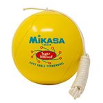 MIKASA Super Soft Shell Tetherball, Stitched, With Rope (Yellow)