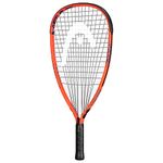 HEAD MX Cyclone 190 Club Racquetball Racket - Pre-Strung Light Balance Racquet,Blue/Orange