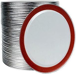 100 Count 86mm Wide Mouth Canning Lids for Ball, Kerr Jars, Metal Mason Jar Lids for Canning, Split-Type, Food Grade Material, Fit & Airtight for Wide Mouth Jars