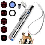 BBBin Interactive Toys for Cats Indoor - UV Flashlight, Hiking Flashlight, Clicker Pen - Safe, Upgrade Button, Easy to Carry - USB Rechargeable, 3 in 1 Design for Exercise and Fun