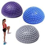 DXIA 3x Hedgehog Balance Pods, Pillow Balance Hedgehog Fitness Balance Ball, Half Spiky Fitness Domes for Kids Adults Sports, for Sports, Foot Massage, Stability Training, Balancing Therapy