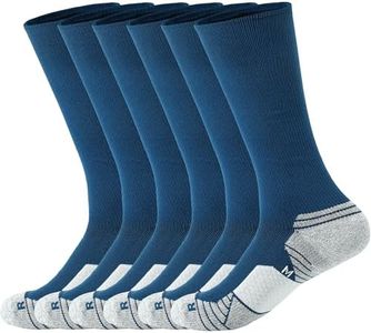 WANDER 3-6 Pairs Men's Athletic Run Cushion Over-the-Calf Tube Socks