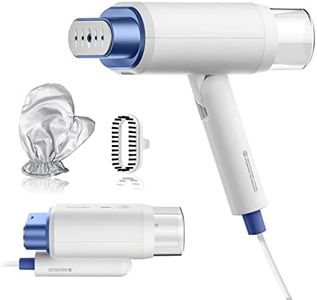 Newbealer Handheld Steamer for Clothes, Horizontal & Vertical Steaming, 2 Steam Levels 20s Heat Up, Foldable, Dry Ironing, Portable 1200W 180ml Fabric Wrinkle Remover with Brush and Anti-heat Glove