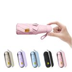 BAODINI Travel Mini Umbrella for Purse With Case-Small Compact UV Umbrella Protection Sun-Lightweight Tiny Pocket Umbrella Sun Blocking for Women, Girls and Men
