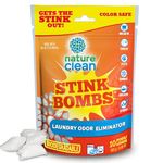 Nature Clean Stink Bombs Odor Remover Pacs for Laundry, 10 count, 0.40LBS