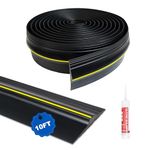 DGSL Universal Garage Door Seal Strip with Sealants/Adhesives 3M Waterproof Garage Door Weather Stripping Replacement Black