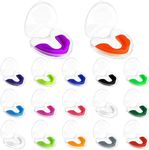 17 Pack Kids Youth Mouth Guard for Sports, Boys Girls Sports Mouth Guards with Cases, Athletic Mouthguard for Football Hockey Boxing Basketball MMA Wrestling Lacrosse