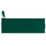 NEORAH – PEN SLEEVE - Slide it on your Notebook Cover - Fits till A5 notebook - Pen pouch sleeve- Pouch with Zipper - Compact & Portable - Journaling Supplies, Vegan LEATHER Pen Case Organiser Bag for Office Stationery Supplies | Pencil Pouch Cute Stationary for Girls, Students, Office Table Stationery | Accessories | (Size: 20.0 x 6.8 cm) | Dark Green