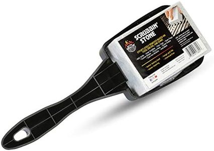 Better Grillin Scrubbin Stone Grill Cleaner Handle-Protect Hands & Nails When Scouring Grill/Griddle with Scrubbin Stone