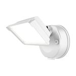 HALO TGS Outdoor Integrated LED Dusk to Dawn-Flood & Security Light Single Square Head White