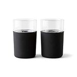 Rabbit Freezable Beer Glasses, 2 Count (Pack of 1), Black