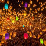 VAIIEYO 20 Pack Chinese Sky Lanterns, Sky Lantern, Lanterns to Release in Memory, Paper Lantern for Weddings Parties, Celebration Events & Birthday Celebrations, Funeral, Christmas, Halloween