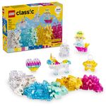 LEGO Classic Magical Transparent Box - Preschool Learning Toy for Boys and Girls, Ages 5+ - Birthday Gift for Kids - Beginner Construction Set - Colorful Building Bricks Toy - 11040