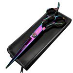 6.5/7-inch Professional Hair Clippers, Stainless Steel Sharp Hair Clippers, Hairdresser Specific Scissors (7in Cutting Scissors-A)