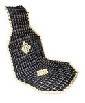 Q1 Beads LDxBlack Bead Car Seat Wooden Cushion Cover pad in Acupressure Sitting for All The Cars/SUVs/Office Chair/Truck (1 Pack)