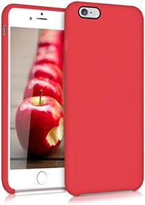 kwmobile Housse Compatible avec Apple iPhone 6 Plus / 6S Plus Coque - Housse de téléphone Protection Souple en TPU Silicone - Rouge