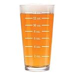 16 oz Beer Pint Glass Measuring Cup
