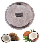 Aicon Heavy Duty Coconut Breaker Plate for Easy to Break Coconut (Large Size, 950 Gram) Pack of 1