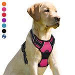 BARKBAY No Pull Dog Harness Front Clip Heavy Duty Reflective Easy Control Handle for Large Dog Walking