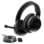 Turtle Beach Stealth Pro Multiplatform Wireless Noise-Cancelling Gaming Headset for Xbox Series X|S, Xbox One, PS5, PS4, PC, Mac, Switch, & Mobile – 50mm Speakers, Bluetooth, Dual Batteries – Black