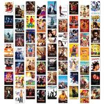 Twinster Aesthetic Bollywood Movie Stickers Collage Kit, Set of 63 Poster for Room Decoration, Home Décor Items Self-Adhesive Wall Stickers Size:4.0x6.0 inches