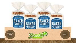 Baker Street White Bread | Pack of 4 | 550g each | Cleverly Packed for Long Life Freshness | Pre-Sliced