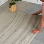 WIFEA Vinyl Flooring Roll 23.6X 393.7"/64 Sq.Ft, Wood Grain Self Adhesive Vinyl Floor Tiles Wear-resistant and Waterproof Vinyl Plank Flooring for Bedroom Living Room Office Balcony RV, Gray Chestnut