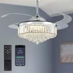 Moooni Modern Dimmable Crystal Fand