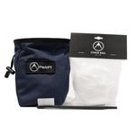 Psychi OG Waist Chalk Bag Starter Pack Bundle for Rock Climbing Bouldering Gym (Navy Blue)