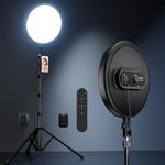 Weilisi - Large Ring Light with 72" Tripod Stand, 6500K Full Screen for Live Streaming, YouTube, TikTok, Video Recording, Photography, Tripod Light