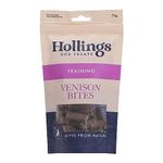 Hollings Venison Bites Dog Training Treats, Delicious Venison Treats for Adult Dogs, High in Protein & Made with 100% Natural Ingredients (75g)