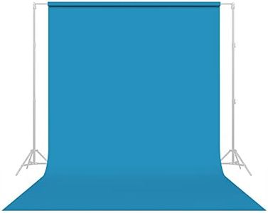 Savage Seamless Paper Photography Backdrop - Color #83 Turquoise, Size 107 Inches Wide x 36 Feet Long, Backdrop for YouTube Videos, Streaming, Interviews and Portraits - Made in USA