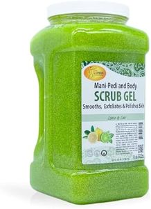 SPA REDI – Lemon & Lime Pumice Scrub Gel, Exfoliating, Hydrating & Nourishing, Infused with Hyaluronic Acid, Amino Acids, Panthenol and Comfrey Extract for Glowy Smooth Skin – 128oz Gallon