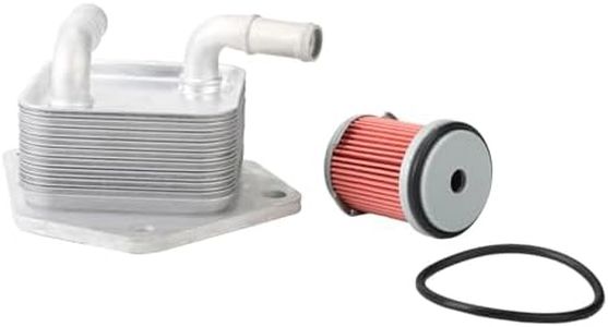 25560-5LJ-004 Transmission Oil Cooler with Air Filter - Engine Oil Cooler Fit for Honda Accord 2016-2021, for Honda Civic 2016-2021, for Honda HR-V 2015-2021