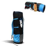 Whackk Unisex Yoga Aerobics Gym Mat Bags Air Ventilated Pocket for Shoes, Front & Top Open, Carry Way with 3-Way Options i.e. Backpack, Holdall or with a Loop