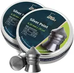 Hatsan H&N Haendler & Natermann Extreme Penetration .25 Caliber Air Guns Pellets 0.25 Cal./24.38 gr, Silver Point, 150 Count (2 Pack)